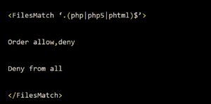 htaccess malware to deny access to website files