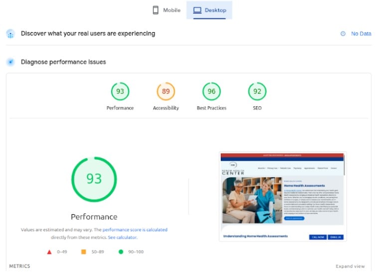 After page speed optimization